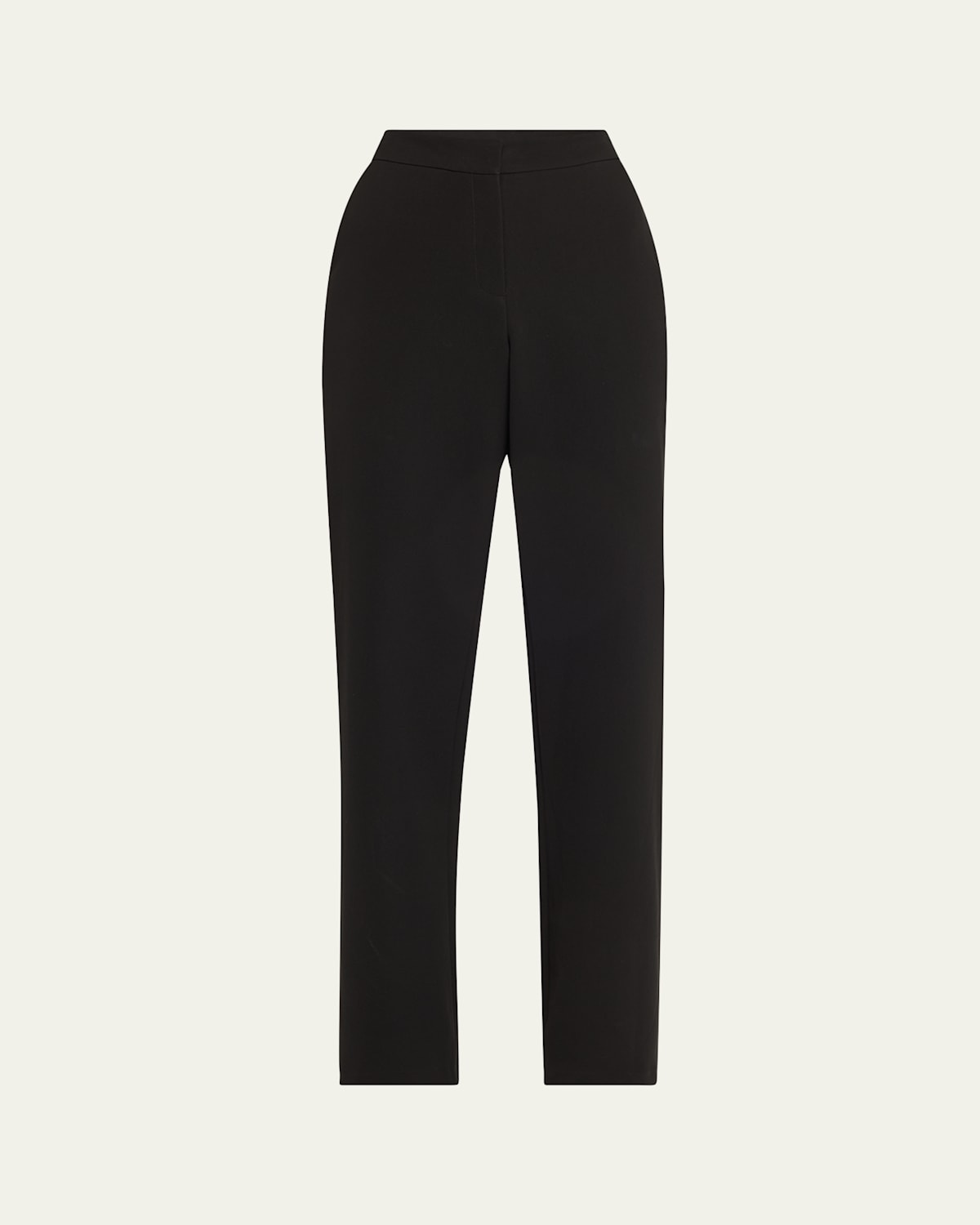Lafayette 148 Saint Marks Flared Contrast-trim Pants In Black