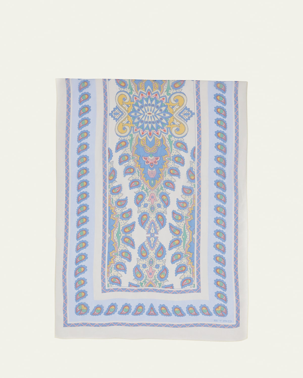 ETRO TOSCA PAISLEY-PRINT SILK SCARF 