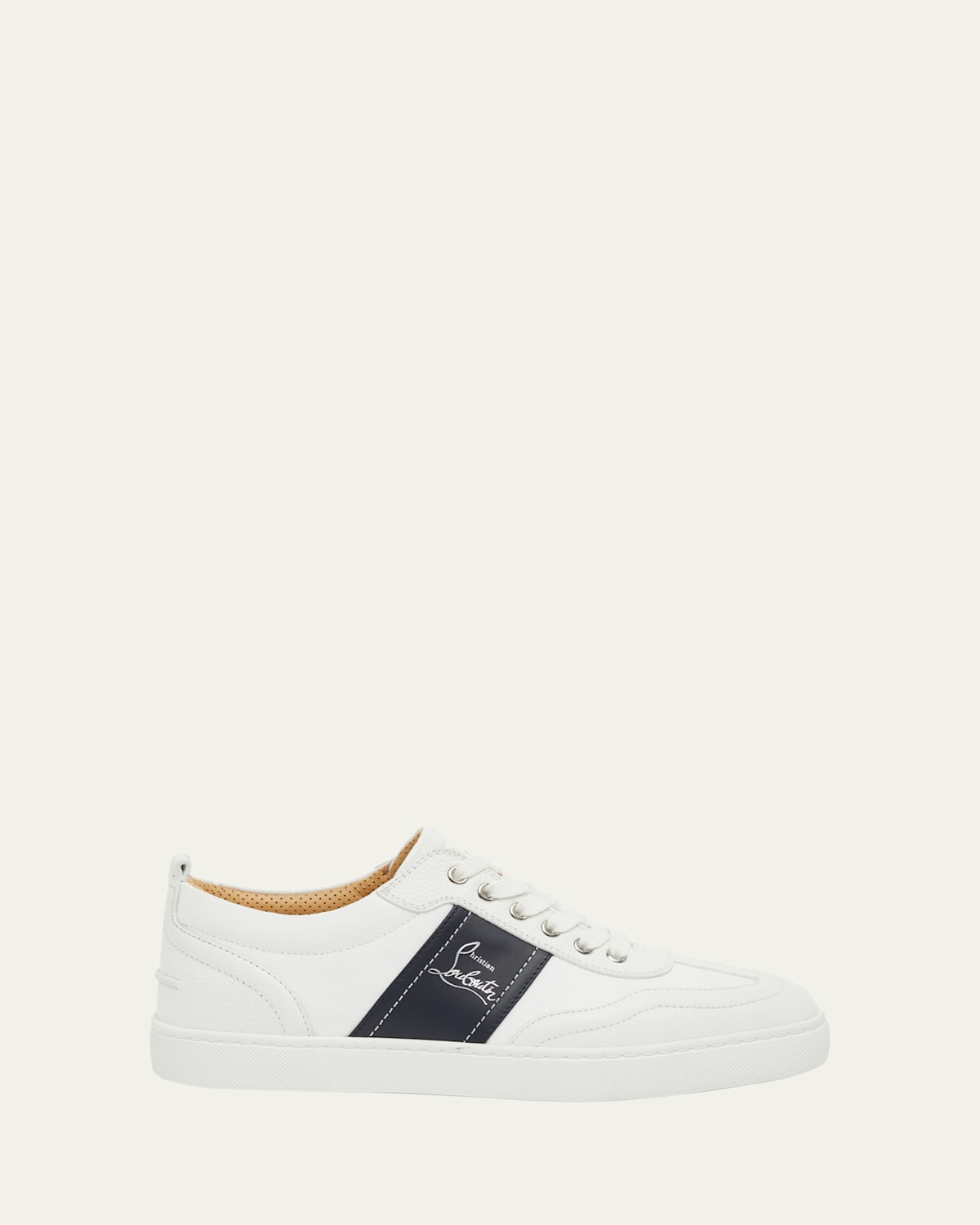 Men's Retero Canvas and Leather Low-Top Sneakers