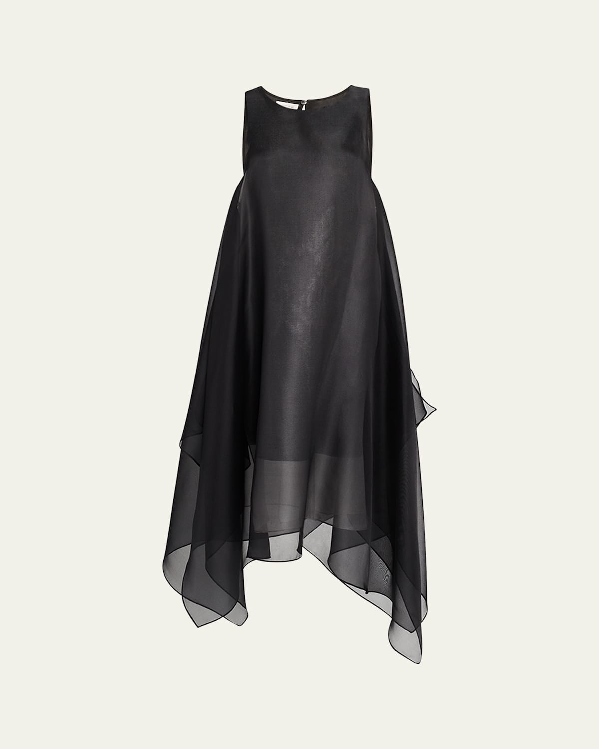 Lafayette 148 Handkerchief Silk Organza Maxi Dress