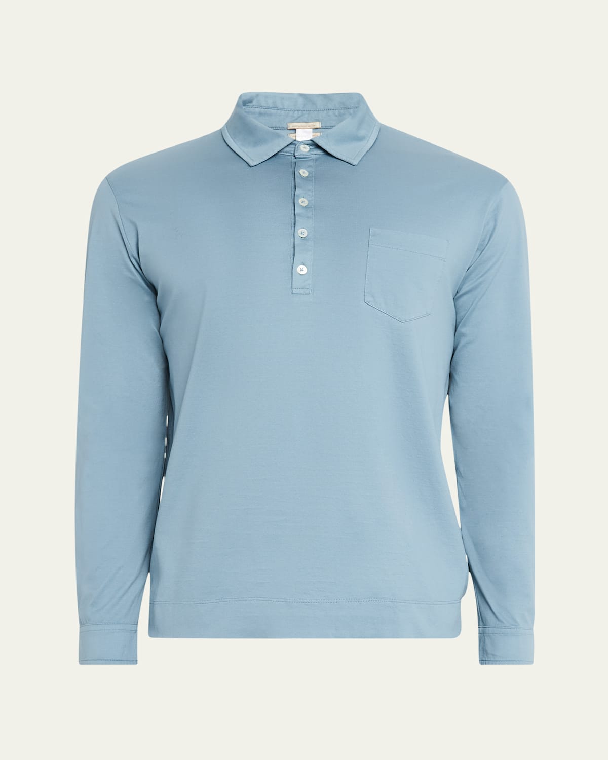 Men's Ischia 2 Long-Sleeve Pocket Polo Shirt