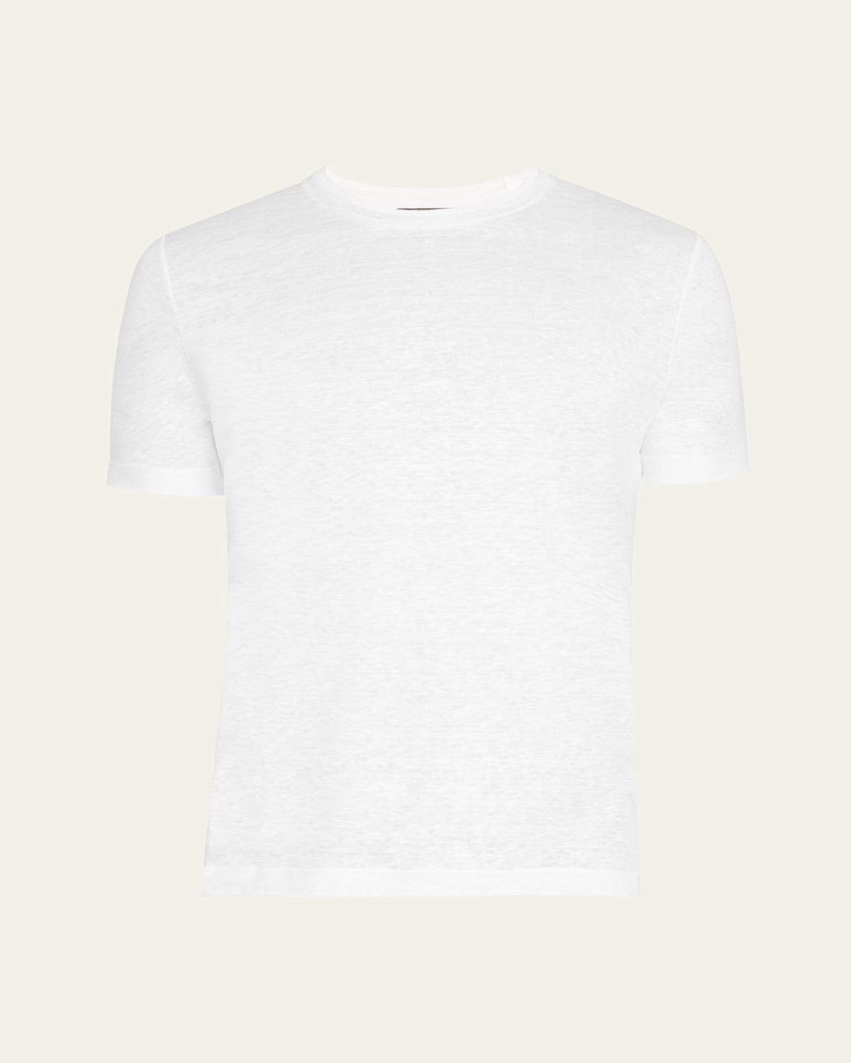 Loro Piana Silk & Cotton Soft Jersey T-shirt In 1005 Optical White