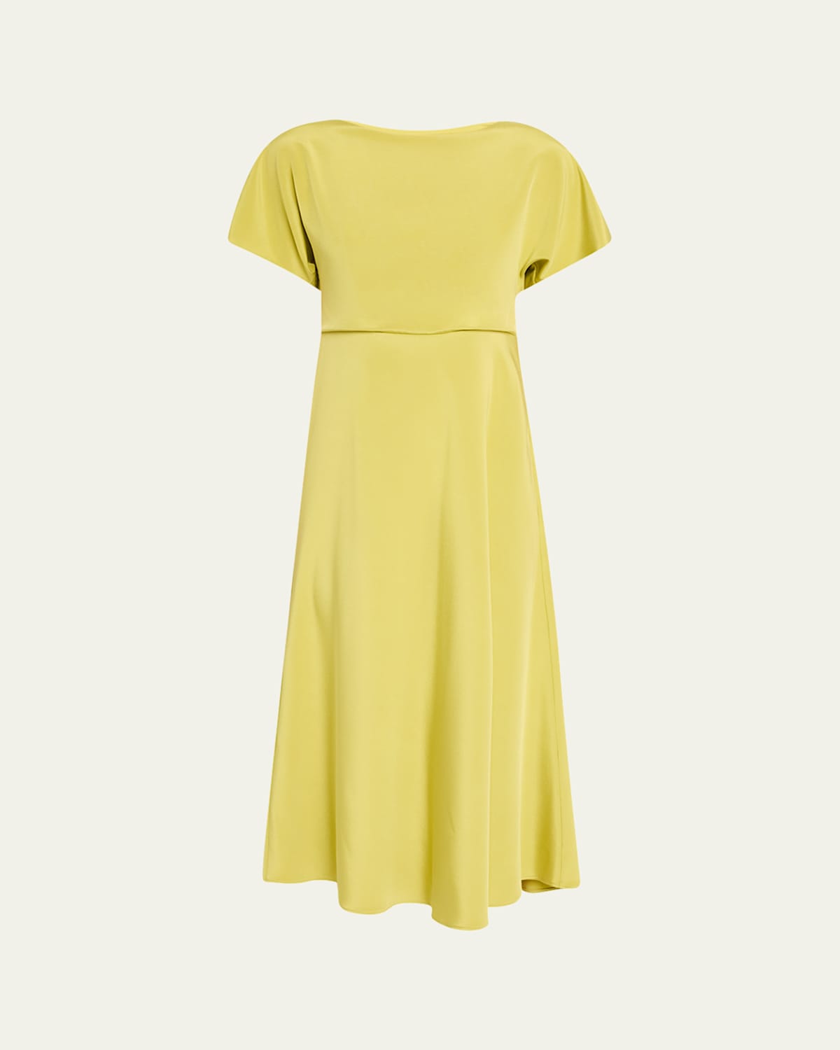 Lafayette 148 Solid Satin Midi Dress