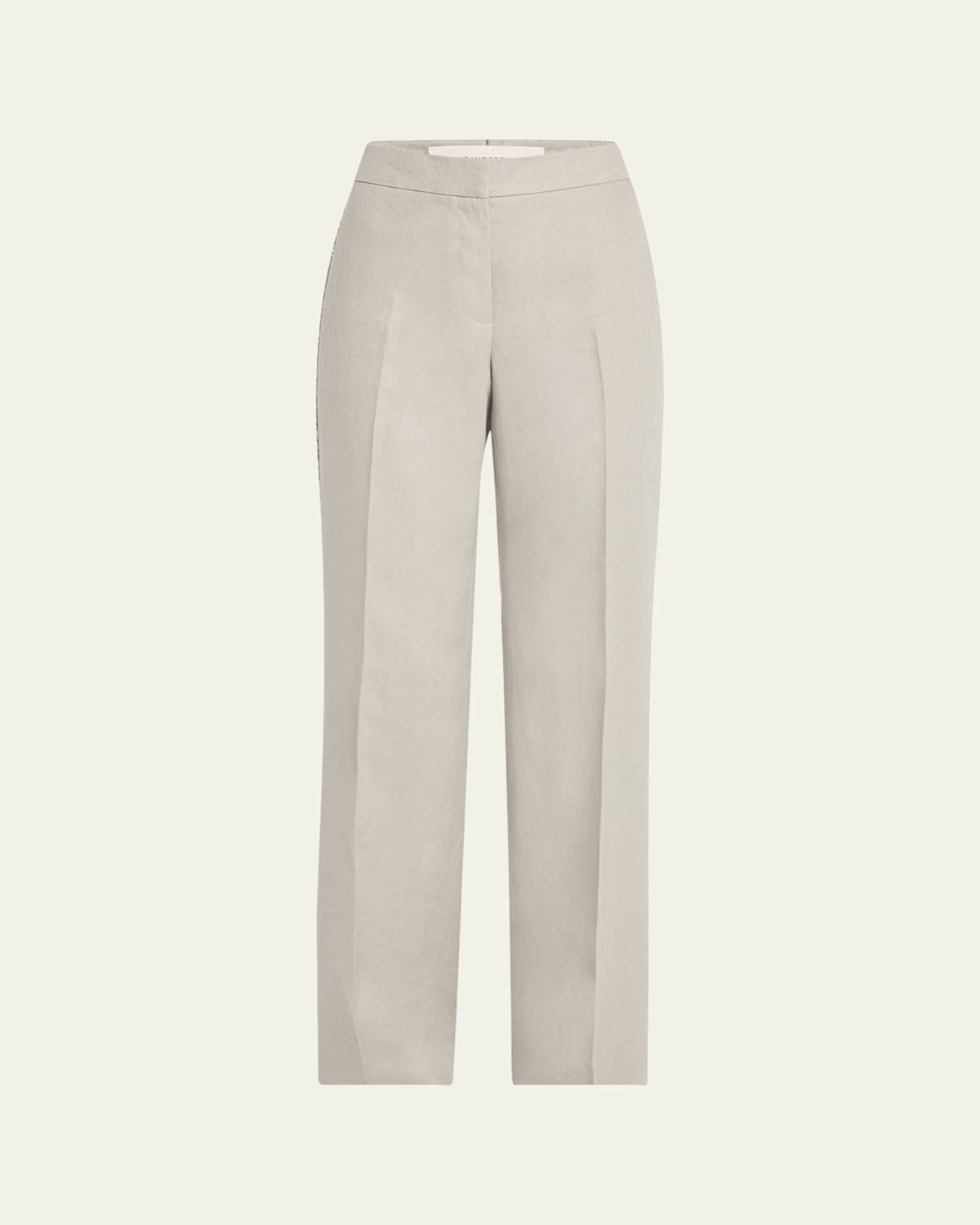 Lafayette 148 Sullivan Linen Pants With Crochet Detail