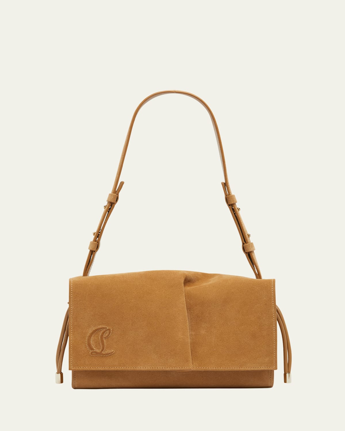 Baggy Small Shoulder Bag in Suede