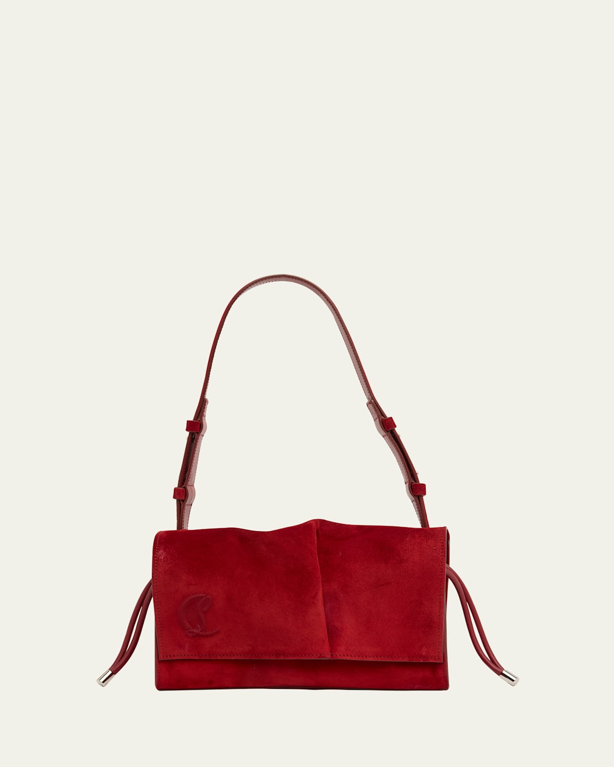 Christian Louboutin Baggy Small Shoulder Bag In Suede