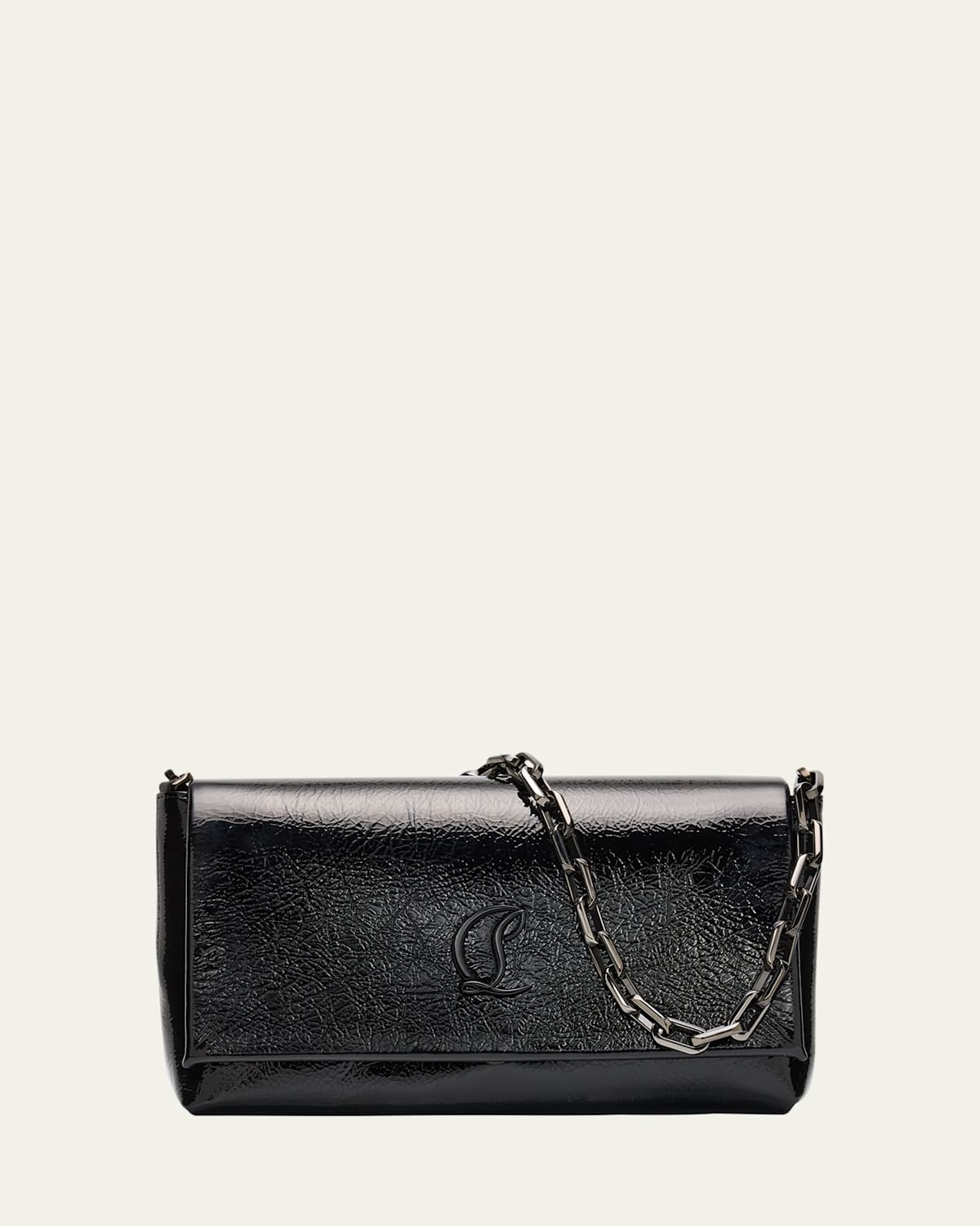 Christian Louboutin Loubi54 Large Flap Shoulder Bag In Naplak Leather