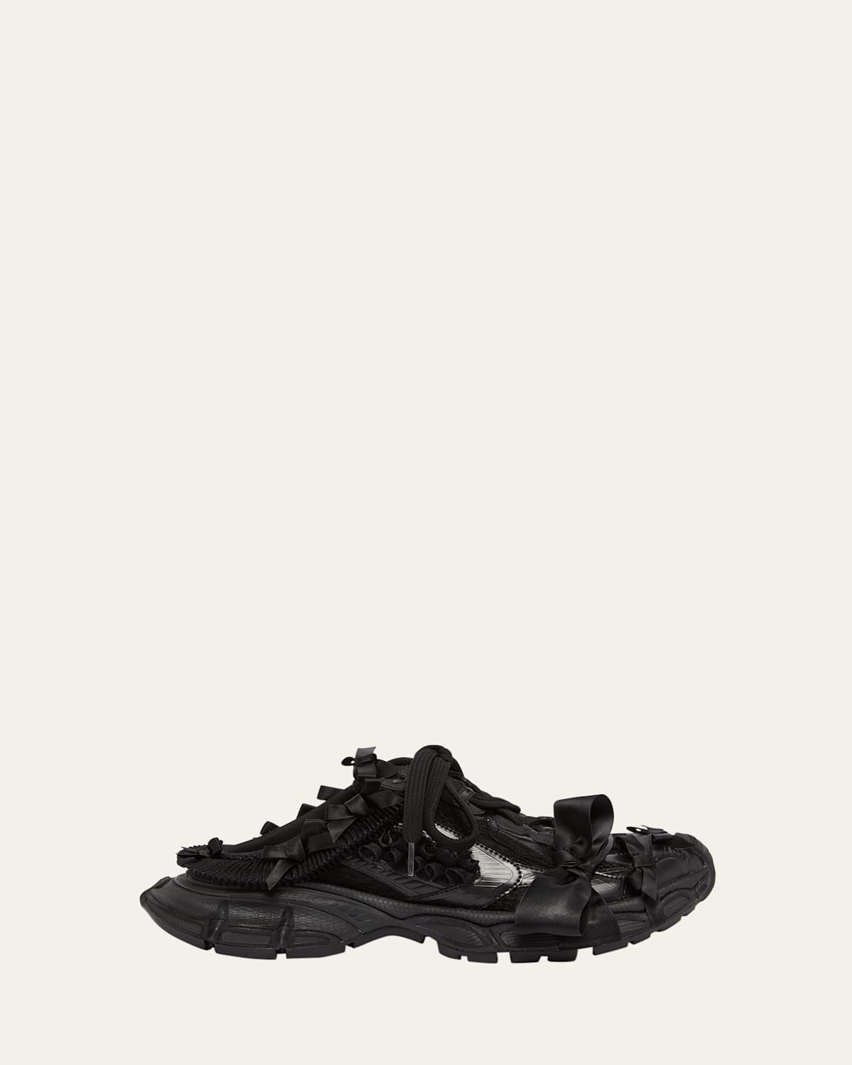 Balenciaga 3xl Lace Mule In Black | ModeSens