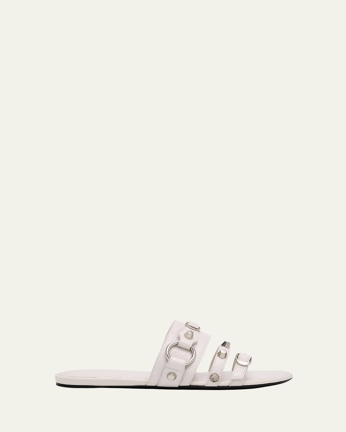 Balenciaga City Studded-strap Slide Sandals