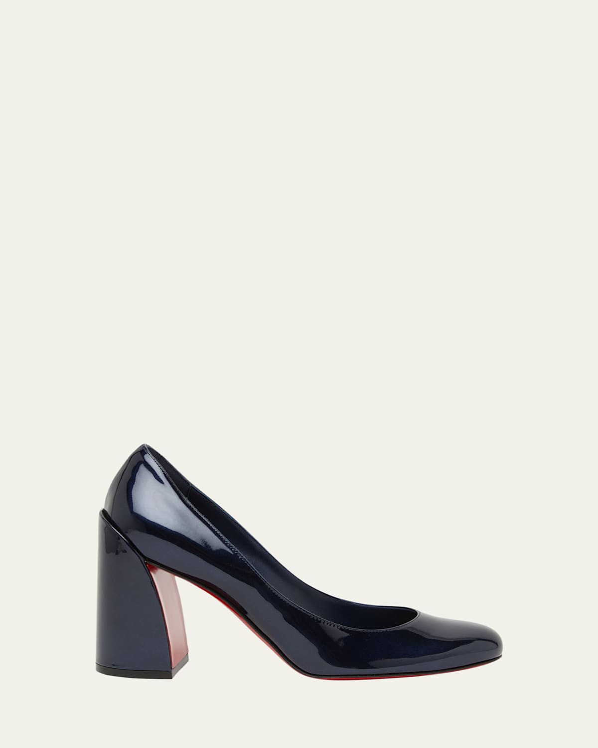 CHRISTIAN LOUBOUTIN MISS SABINA PATENT RED SOLE PUMPS 