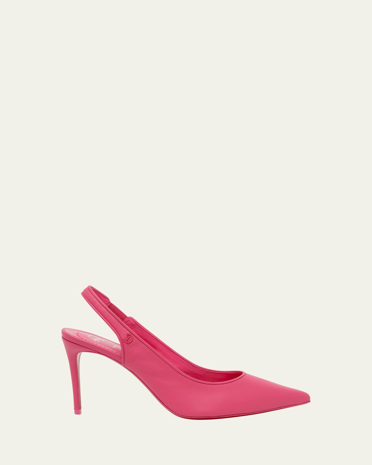 Shop Christian Louboutin Sporty Kate Leather Red Sole Slingback Pumps