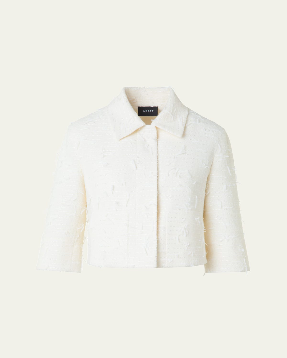 Akris Alisa Water-resistant A-line Coated Linen Jacket