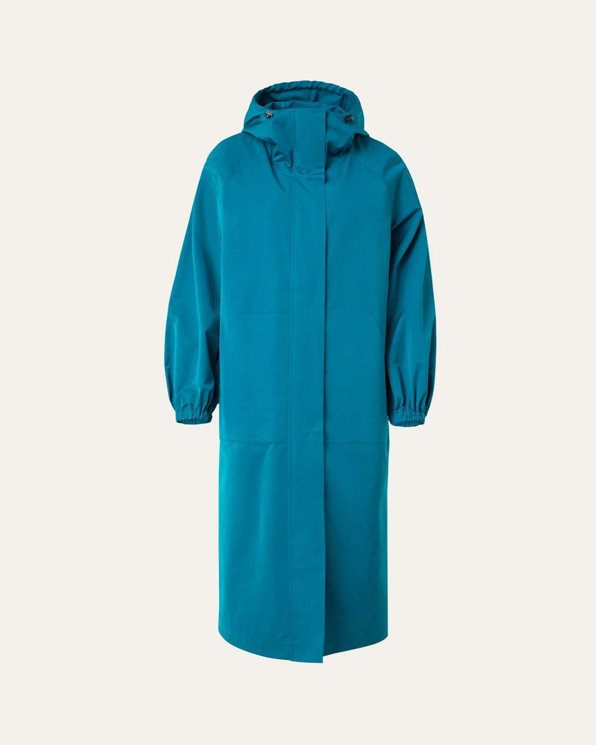 Zachary Water-Resistant Techno Gabardine Long Coat