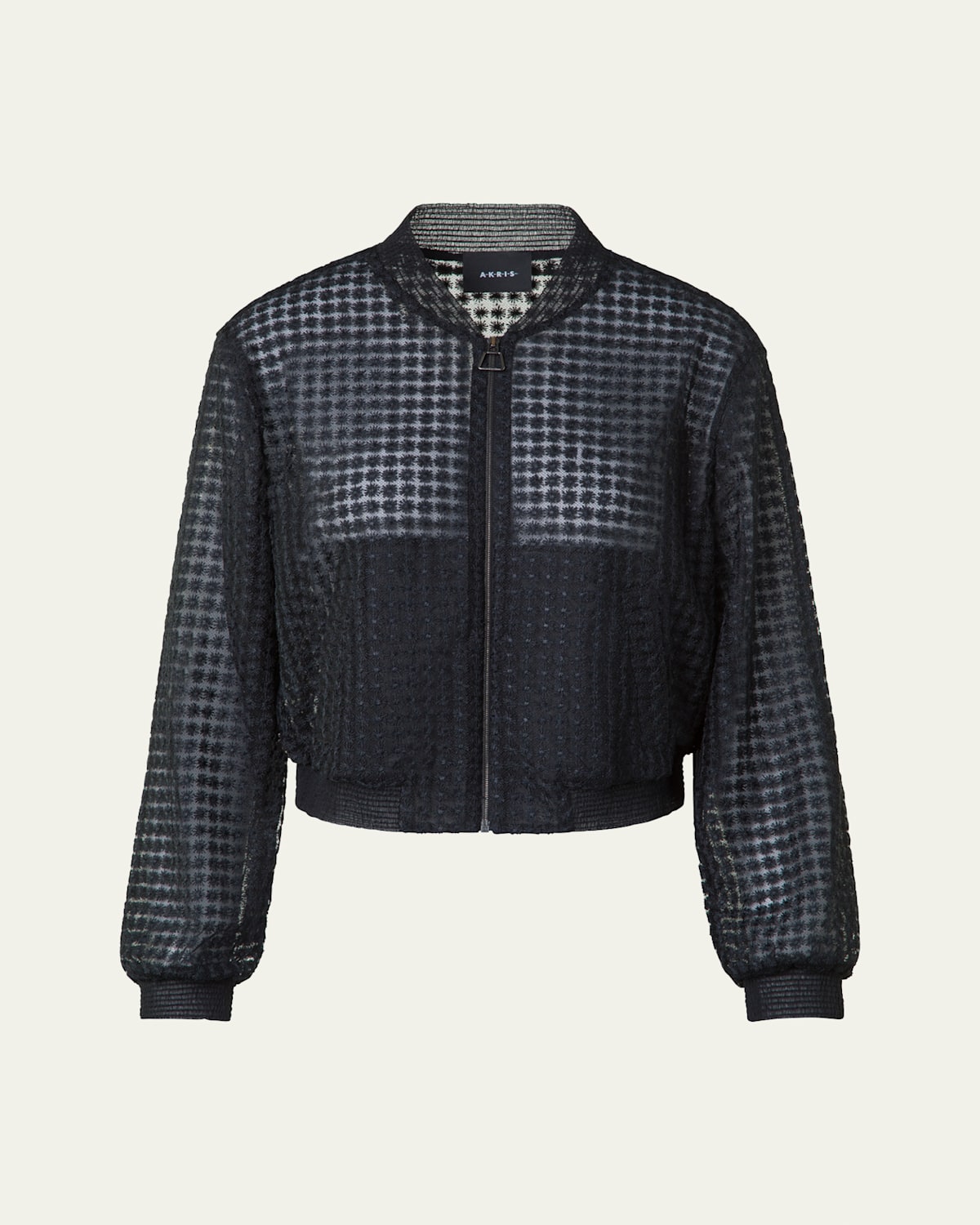 Taide Flower Embroidered Tulle Bomber Jacket