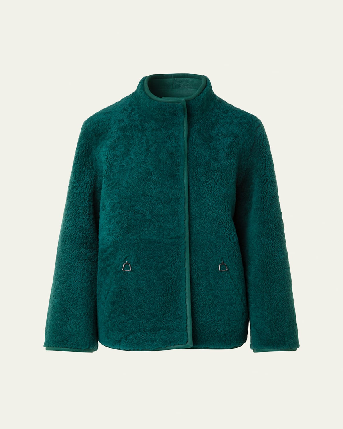 Dru Reversible Shearling and Leather Jacket