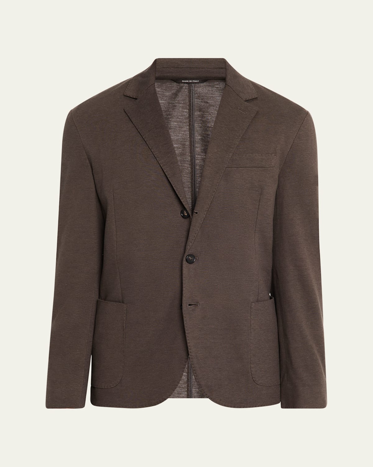 Loro Piana Men's Pique Single-breasted Sweater Jacket In 516x Black Pine