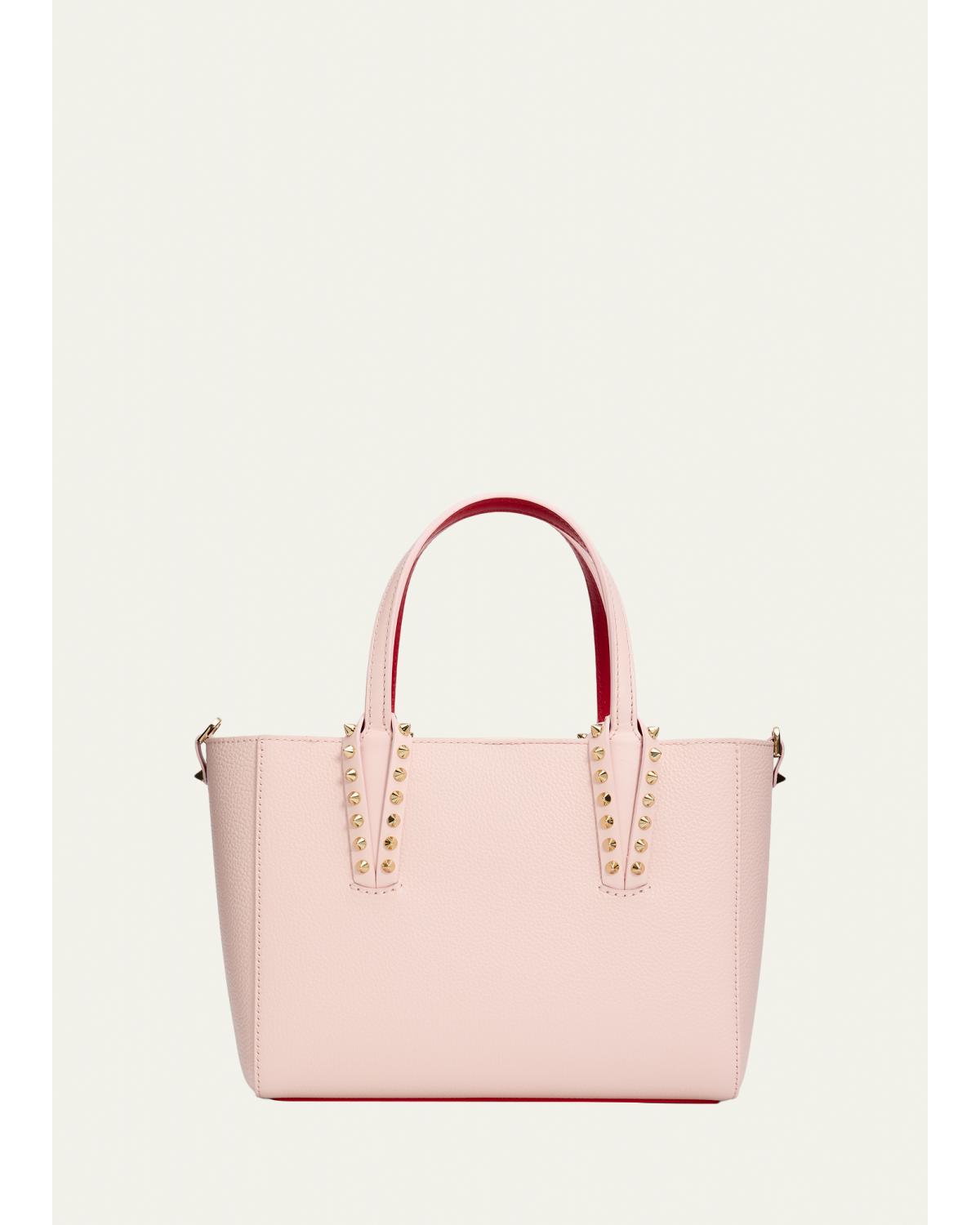 Cabata Mini Tote Bag in Leather with Spikes