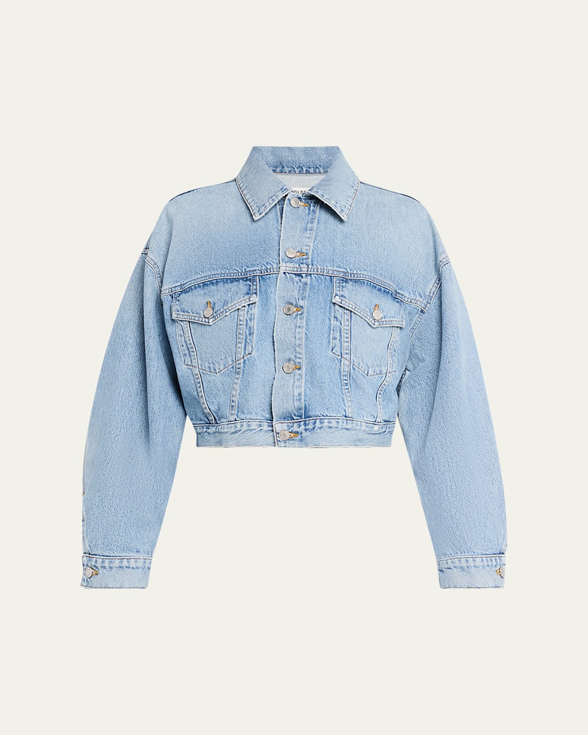 Shop Agolde Palmer Denim Jacket In Space