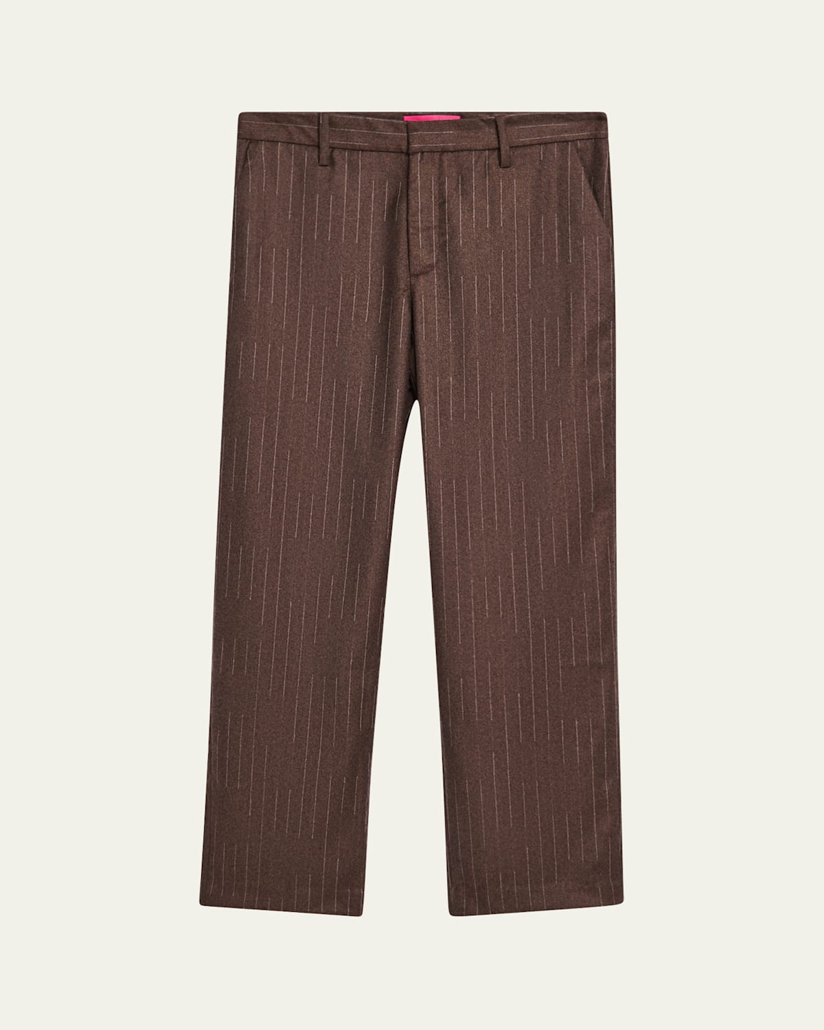 Men's Chalk Stripe Wool-Cashmere Pants