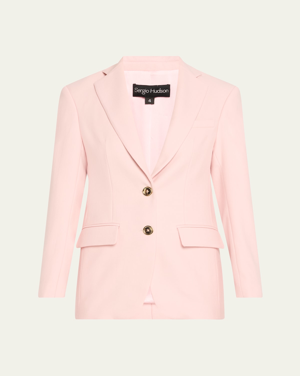 Single-Breasted Wool Blazer