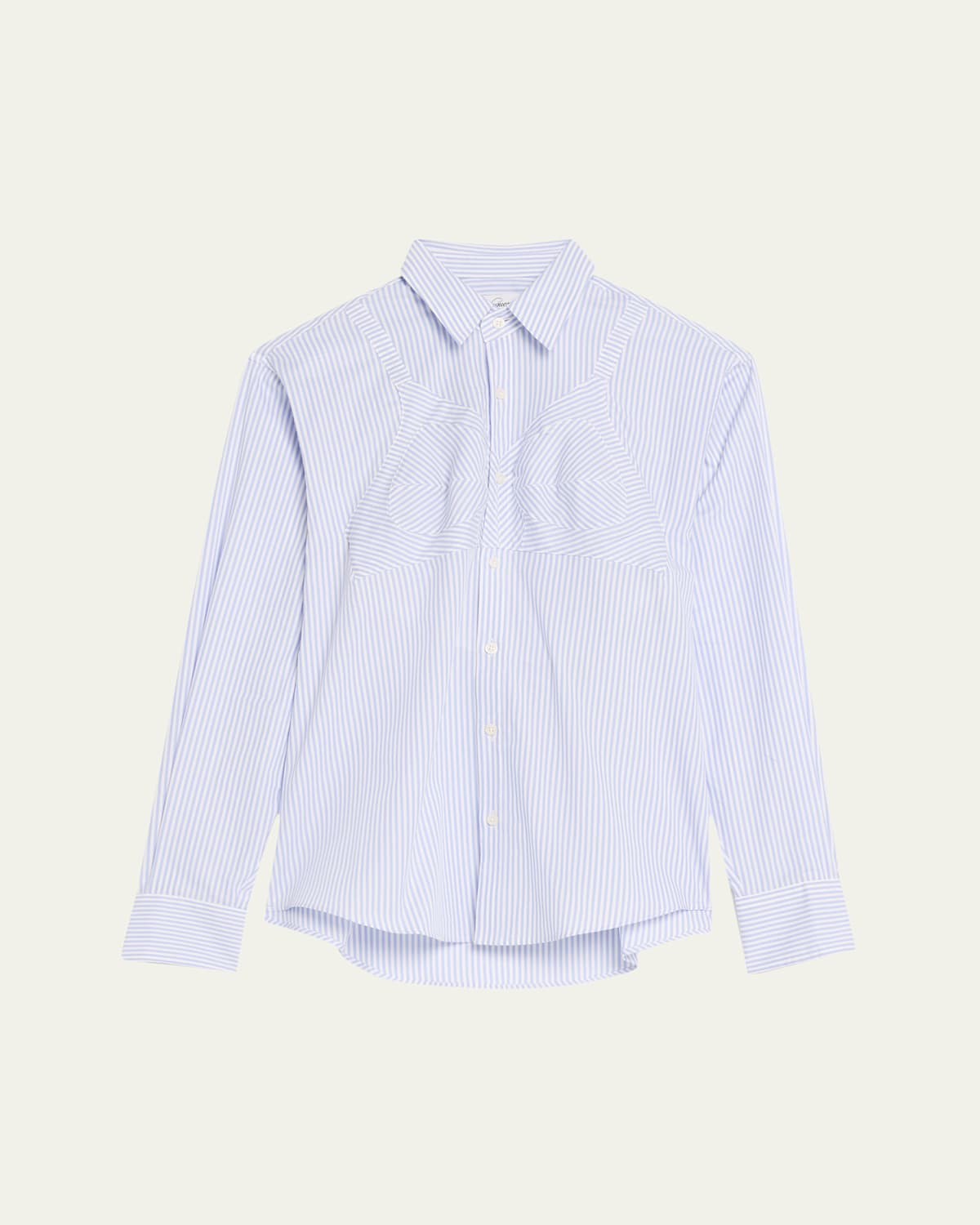 Vaquera Bra Button Down Top In Blue 1