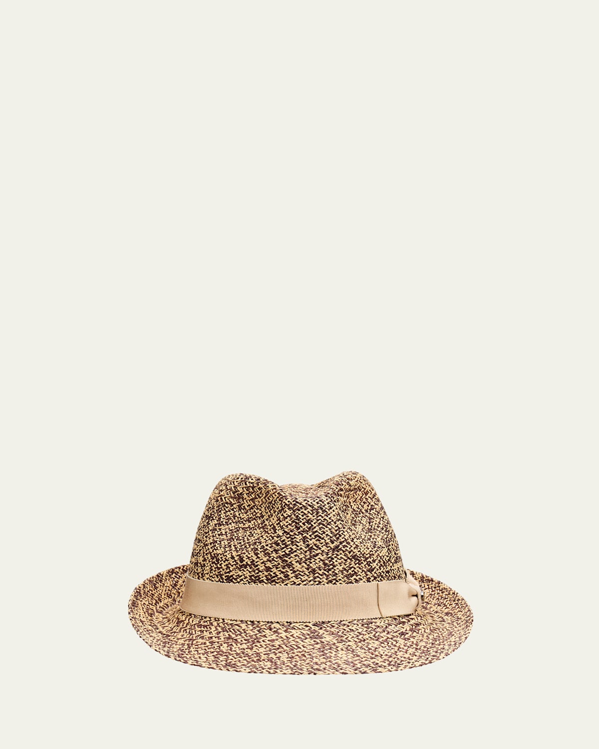 Men's Trilby Melange Straw Panama Hat