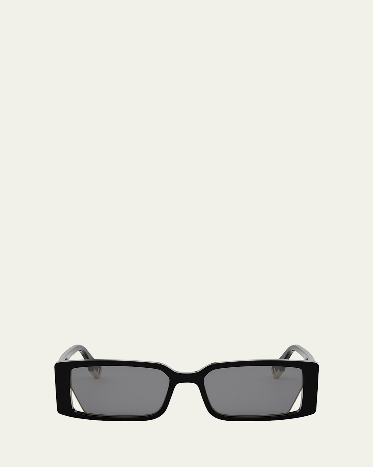 Fendi Way Rectangular Sunglasses, 53mm In Sblksmk
