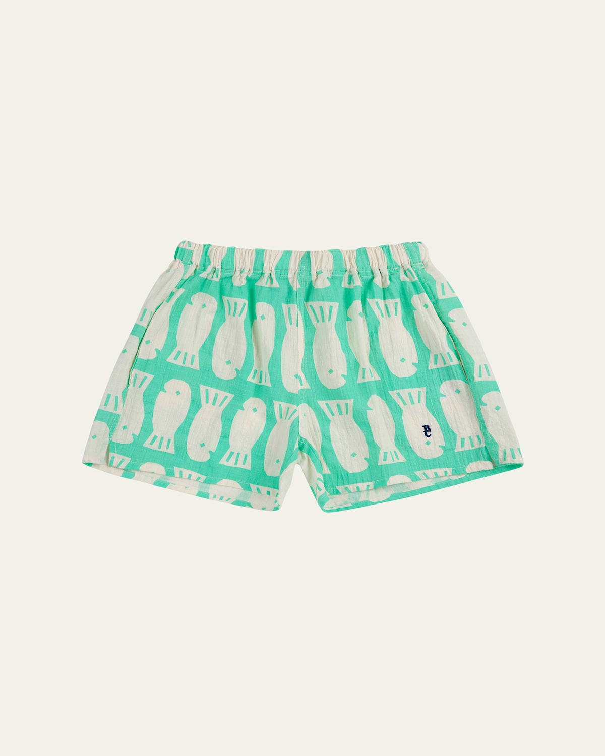 BOBO CHOSES BOY'S LUCKY FISH PRINTED WOVEN SHORTS