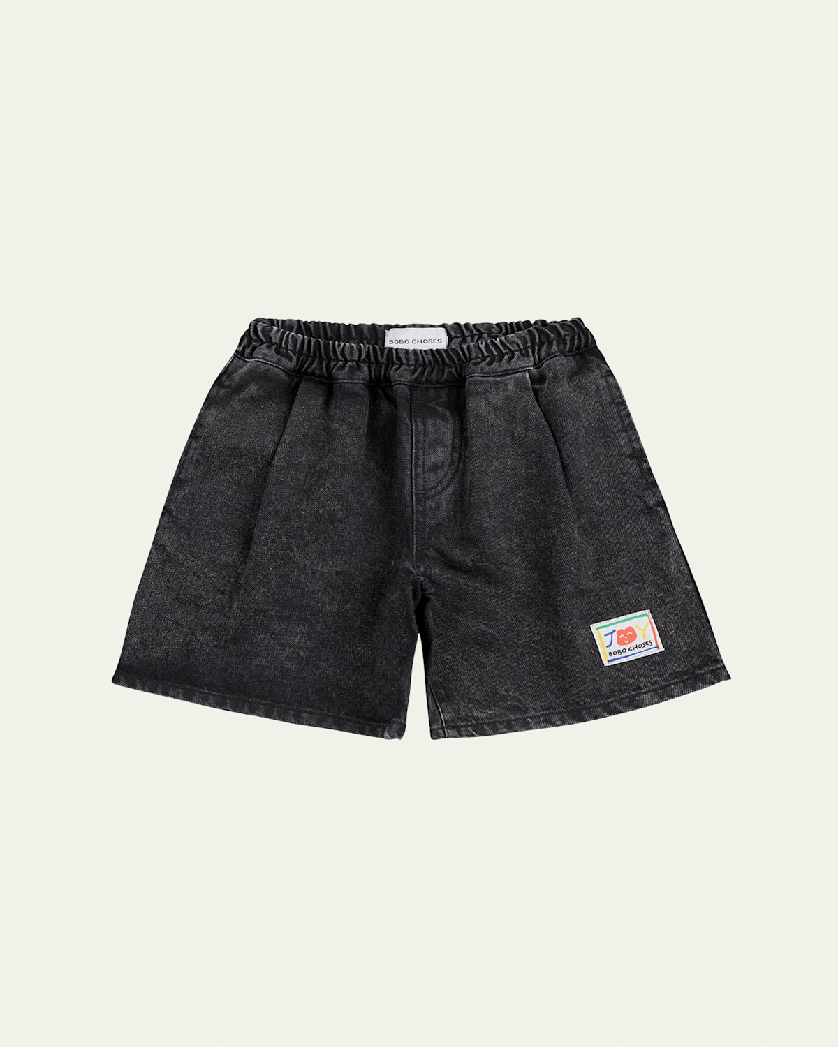 Bobo Choses Logo Patch Shorts In Dark Grey