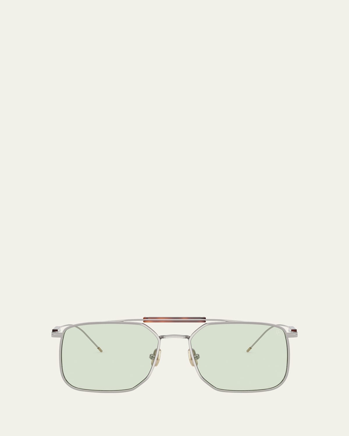 Brunello Cucinelli 0bc2005st Square Metal Sunglasses In Silver