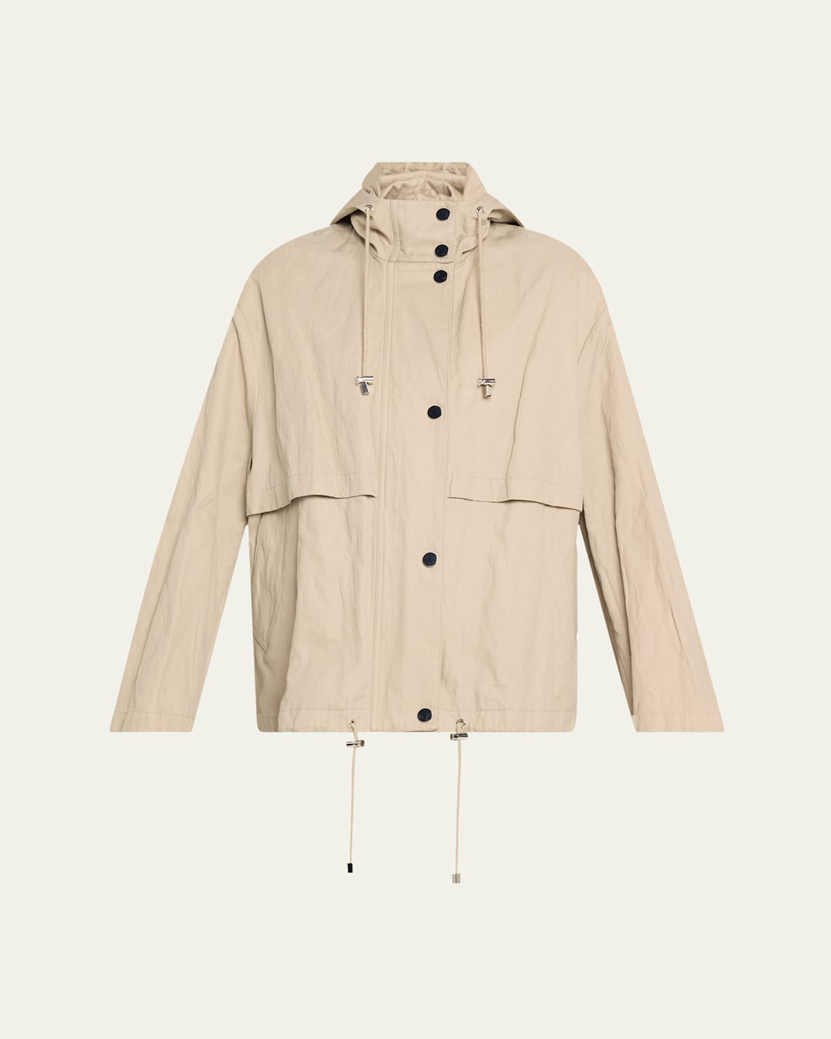 Michael Kors Hooded Anorak Jacket In Almond