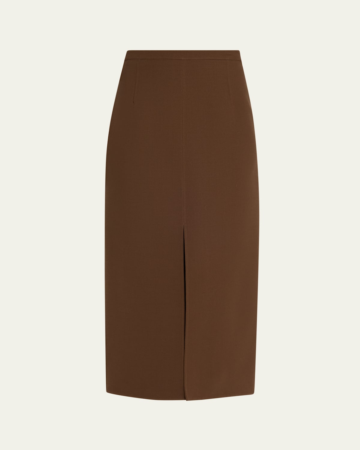 MICHAEL KORS DOUBLE SLIT PENCIL WOOL SKIRT 