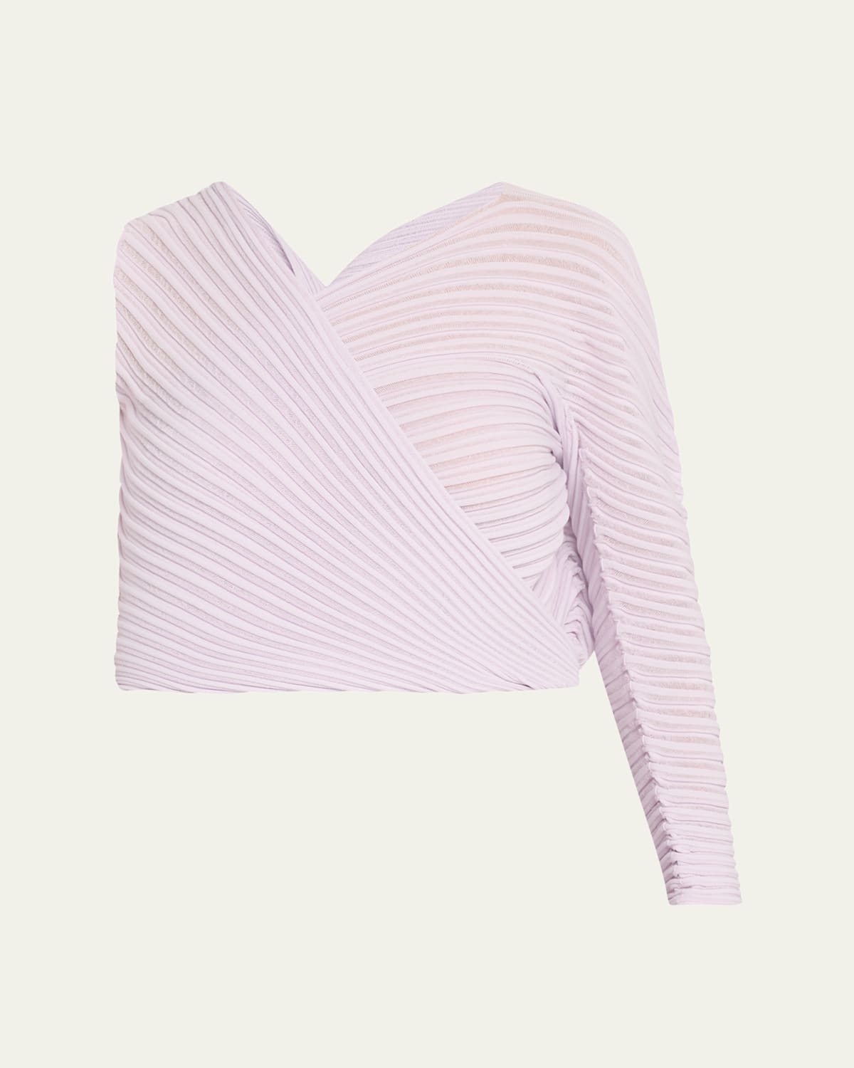 Issey Miyake Stream Knit Top In Lt Wisteria Purple
