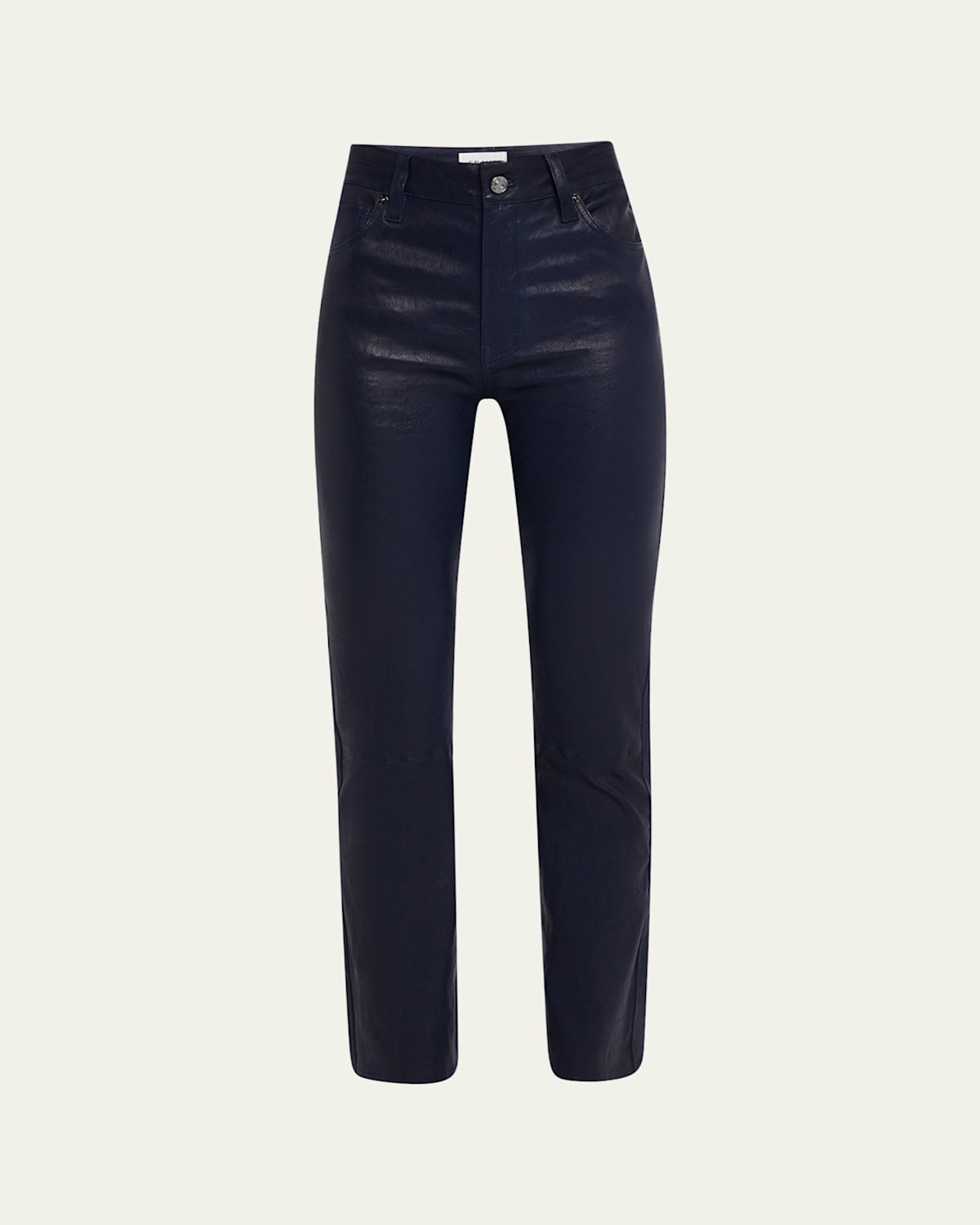 Frame The Leather Reboot Crop Jeans In Purple