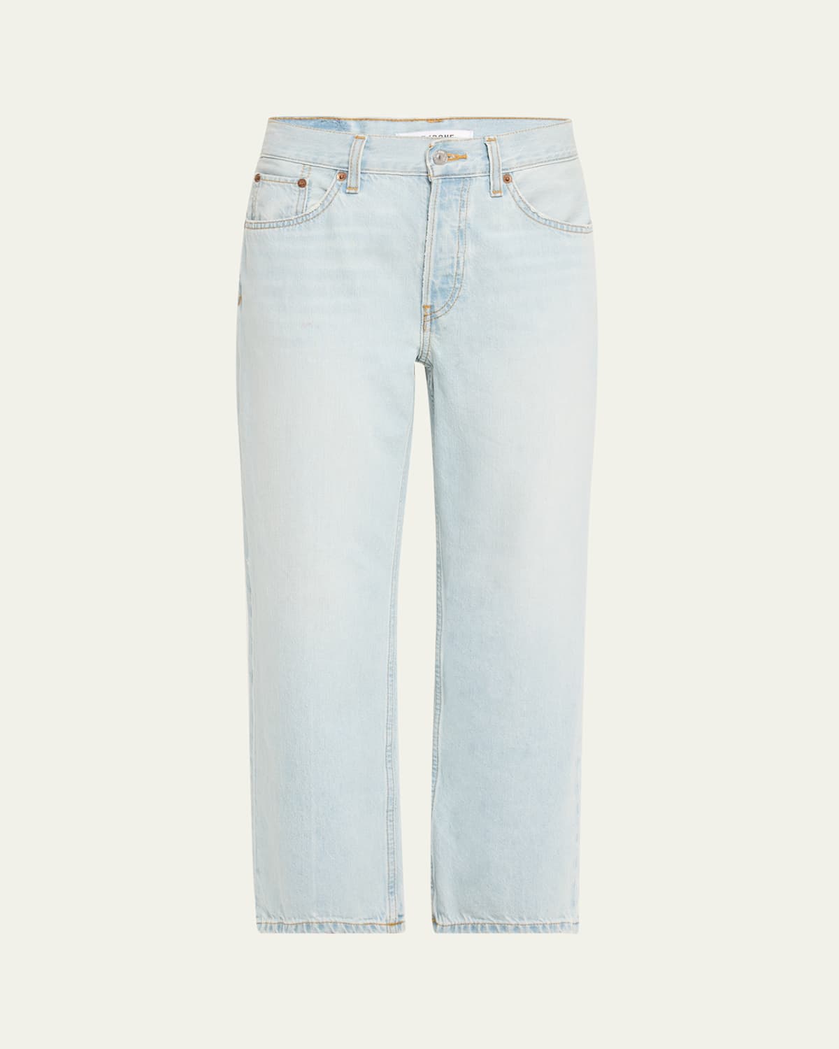 Re/done Loose Crop Jeans In Big Sur
