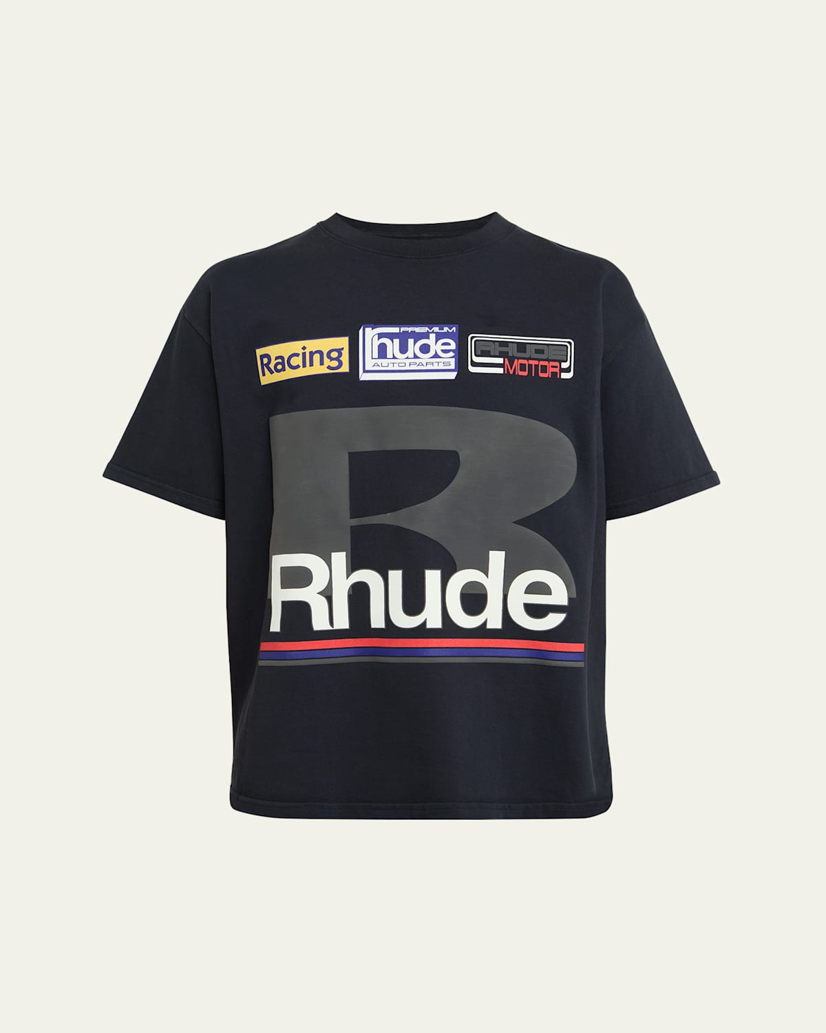 Men's Racing Patch-Print T-Shirt