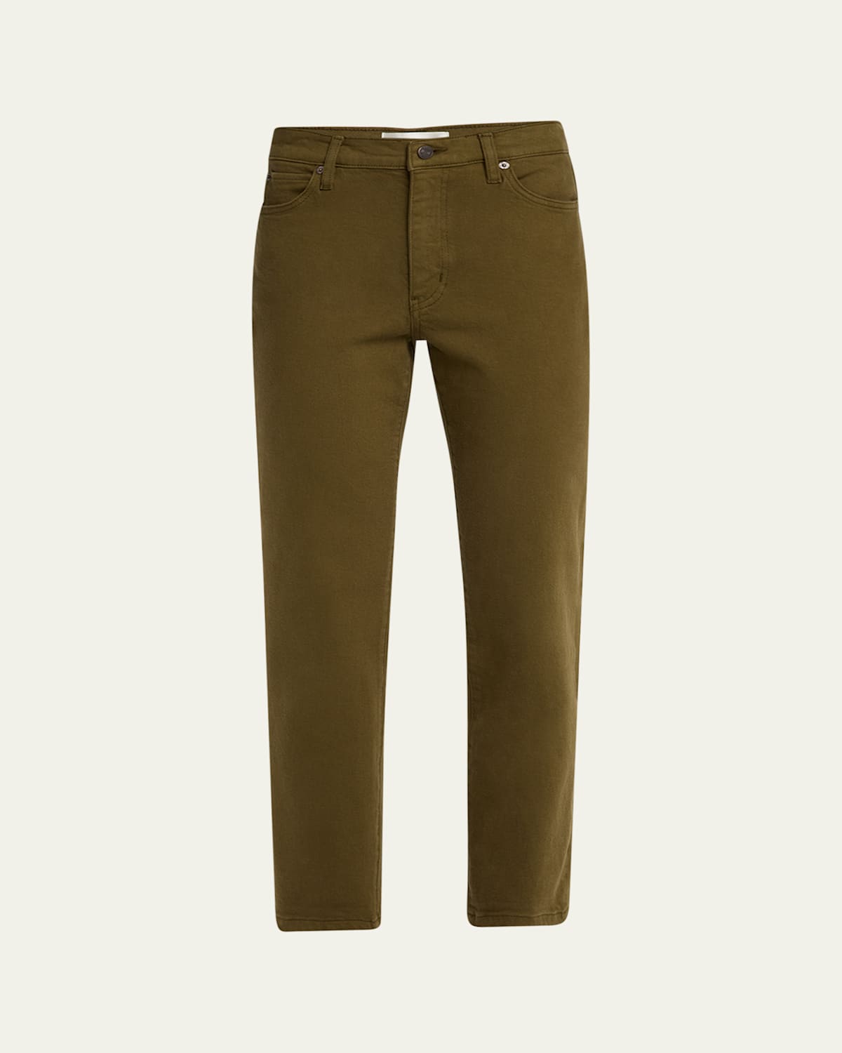 Frame The Borrowed Denim Pants In Green