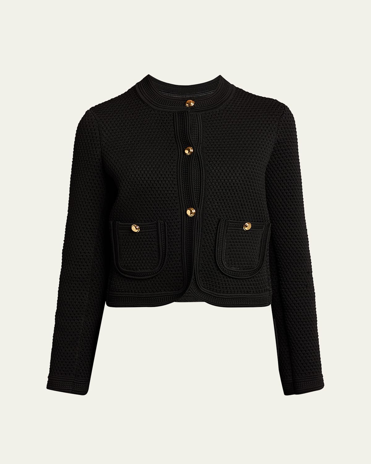 Tom Ford Single-breasted Cardigan Jacket In Black