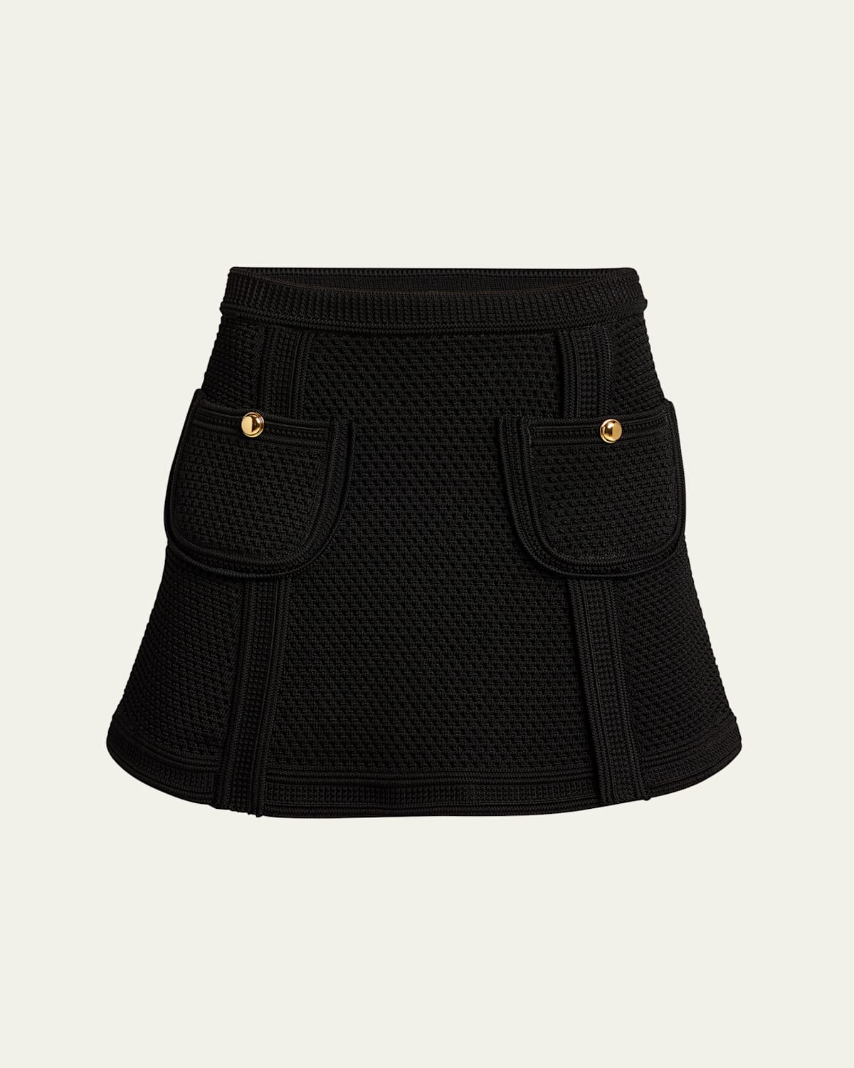 Pocket Knit Mini Skirt