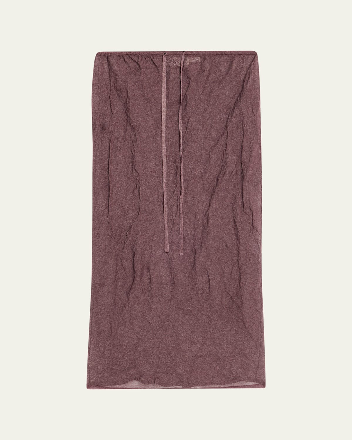 Zankov Rickie Sheer Knit Pull-on Ankle Skirt