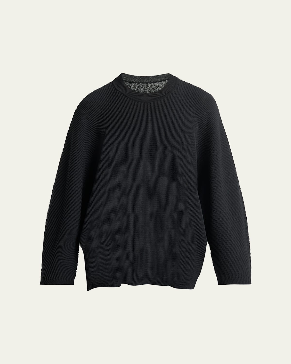 Issey Miyake Men's Tight Twist Cotton Knit Sweatshirt