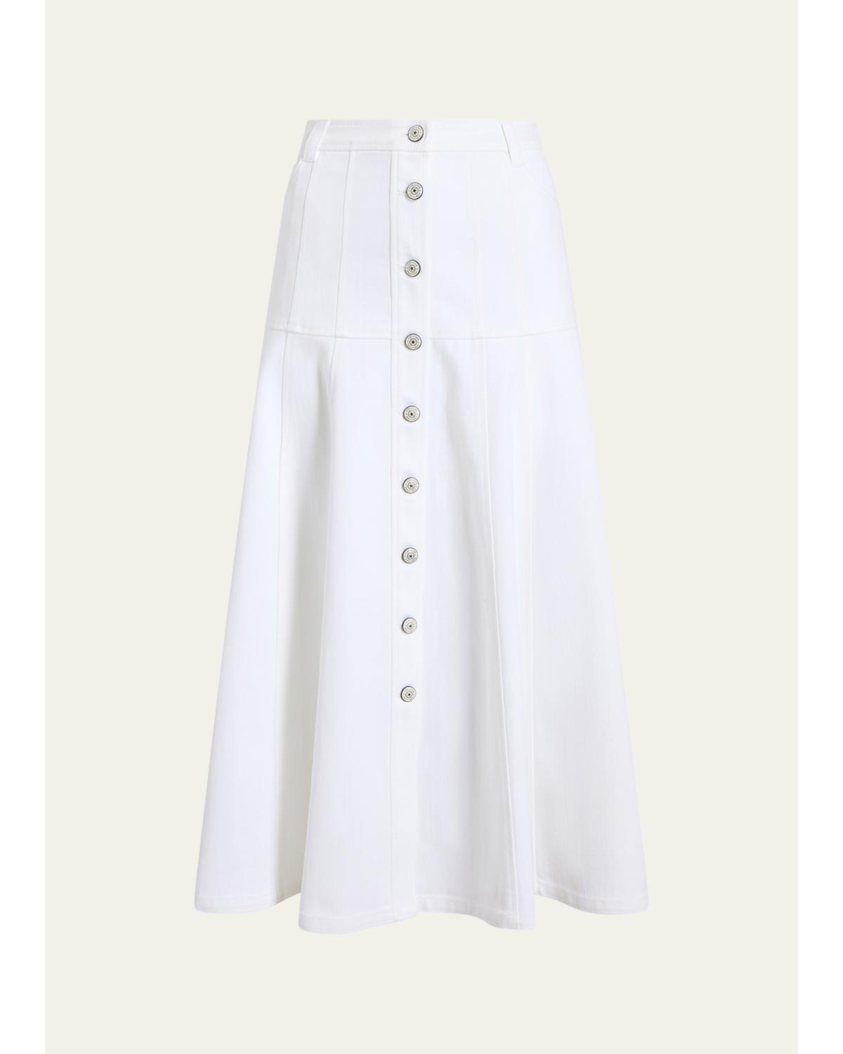 Veena Button-Front Midi