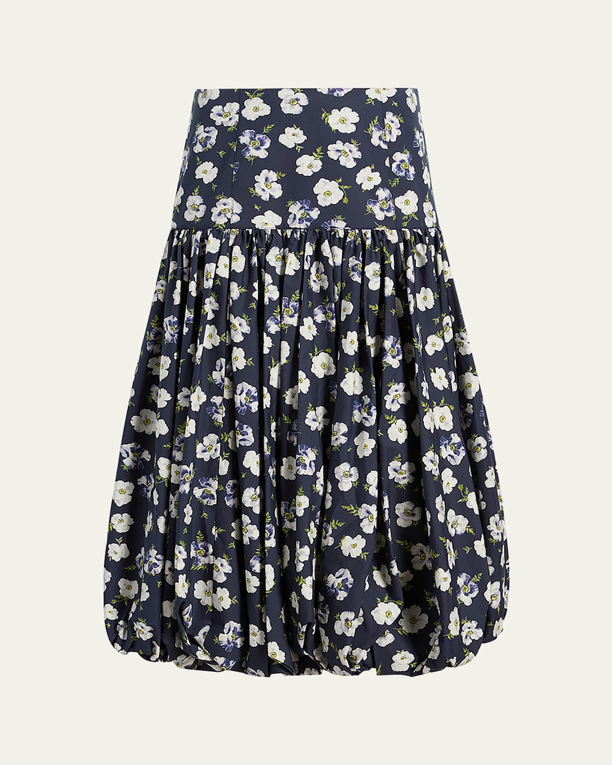 Ellah Tossed Poppies Bubble Skirt