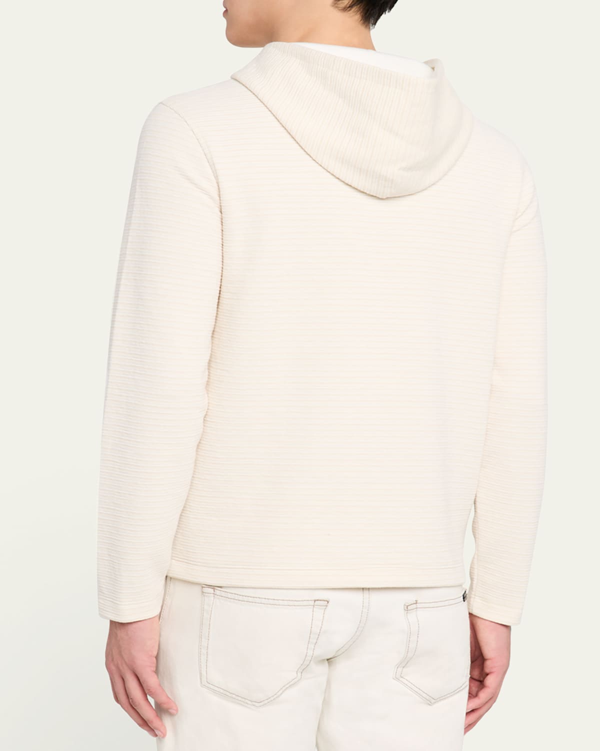 Men'S Double-Face Textured Hoodie