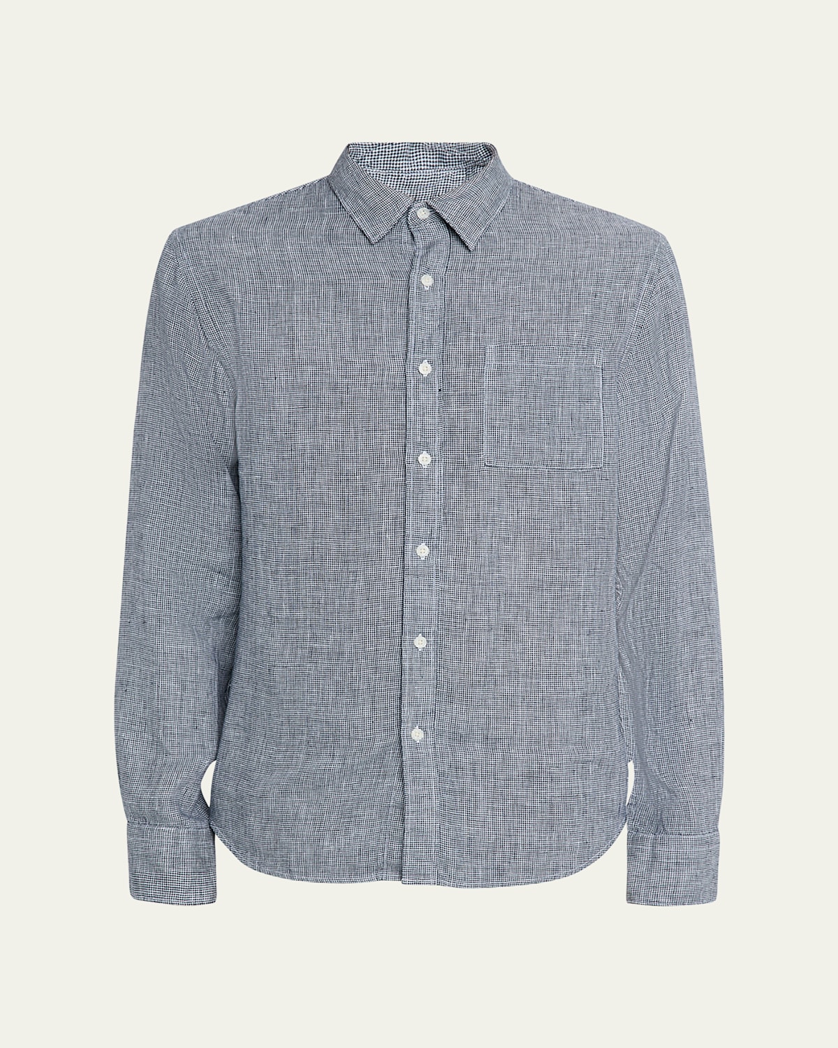 Men's Classic Micro-Houndstooth Sport Shirt