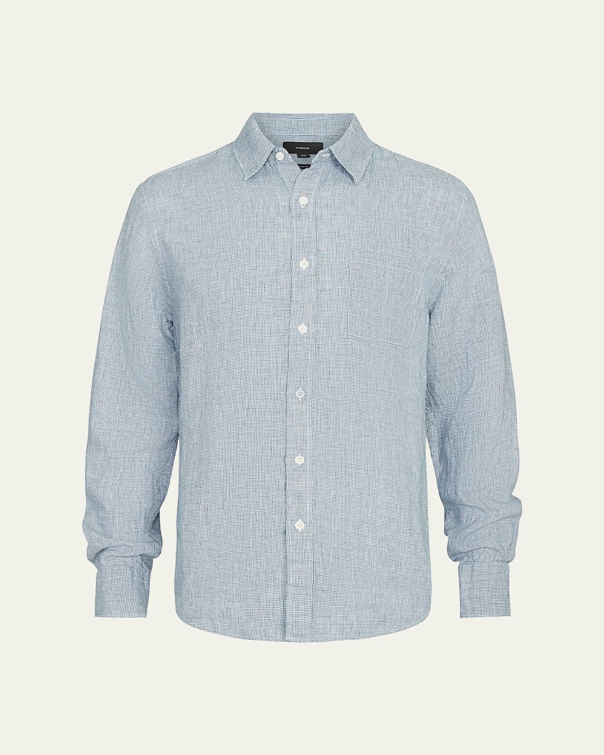 Men's Classic Micro-Houndstooth Sport Shirt