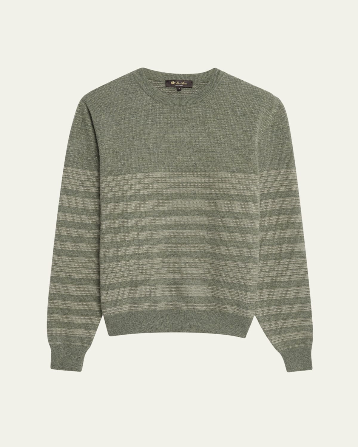 Men's Oggebbio Wool and Cotton Crewneck Sweater