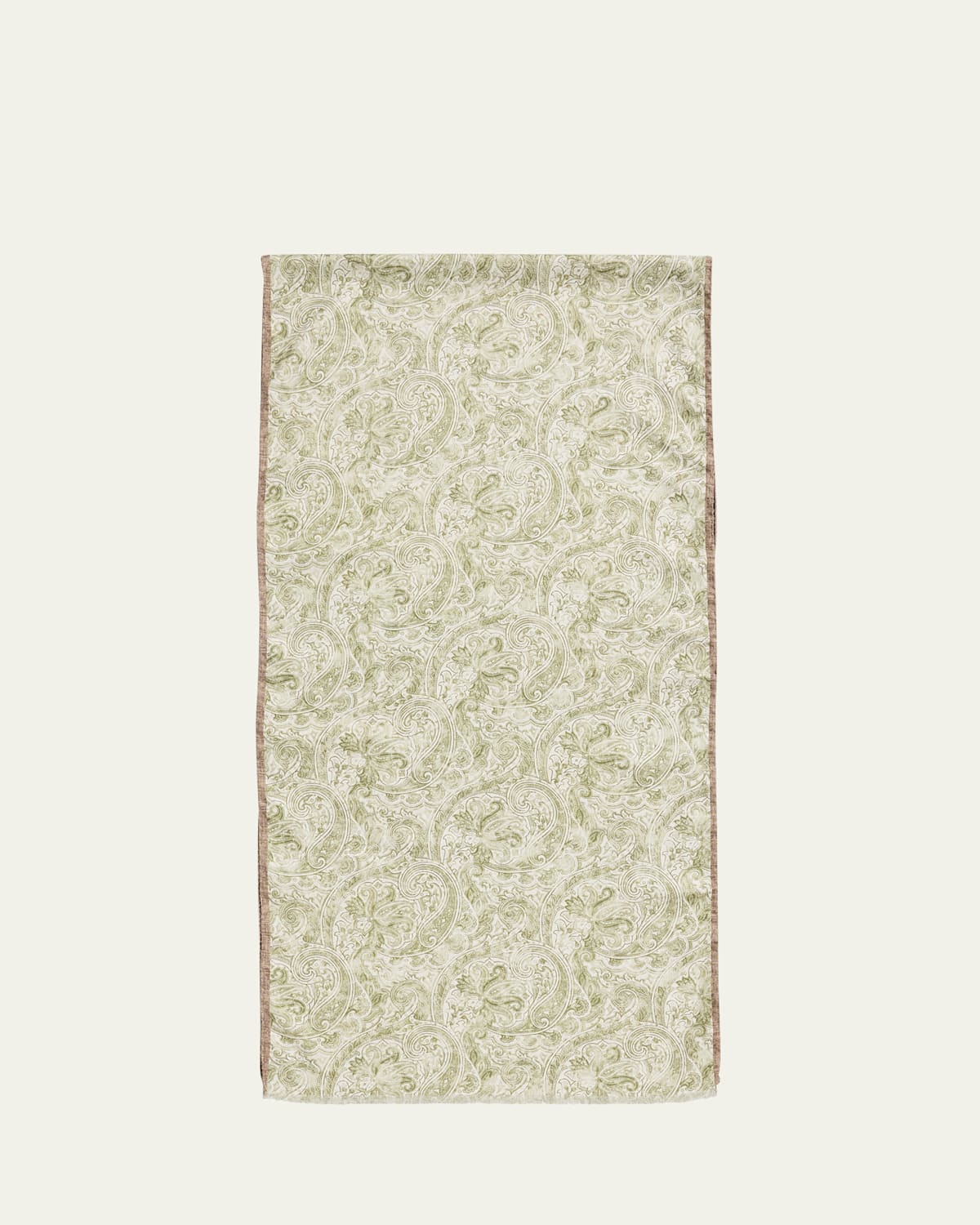 Men's Silk and Linen Double-Face Scarf