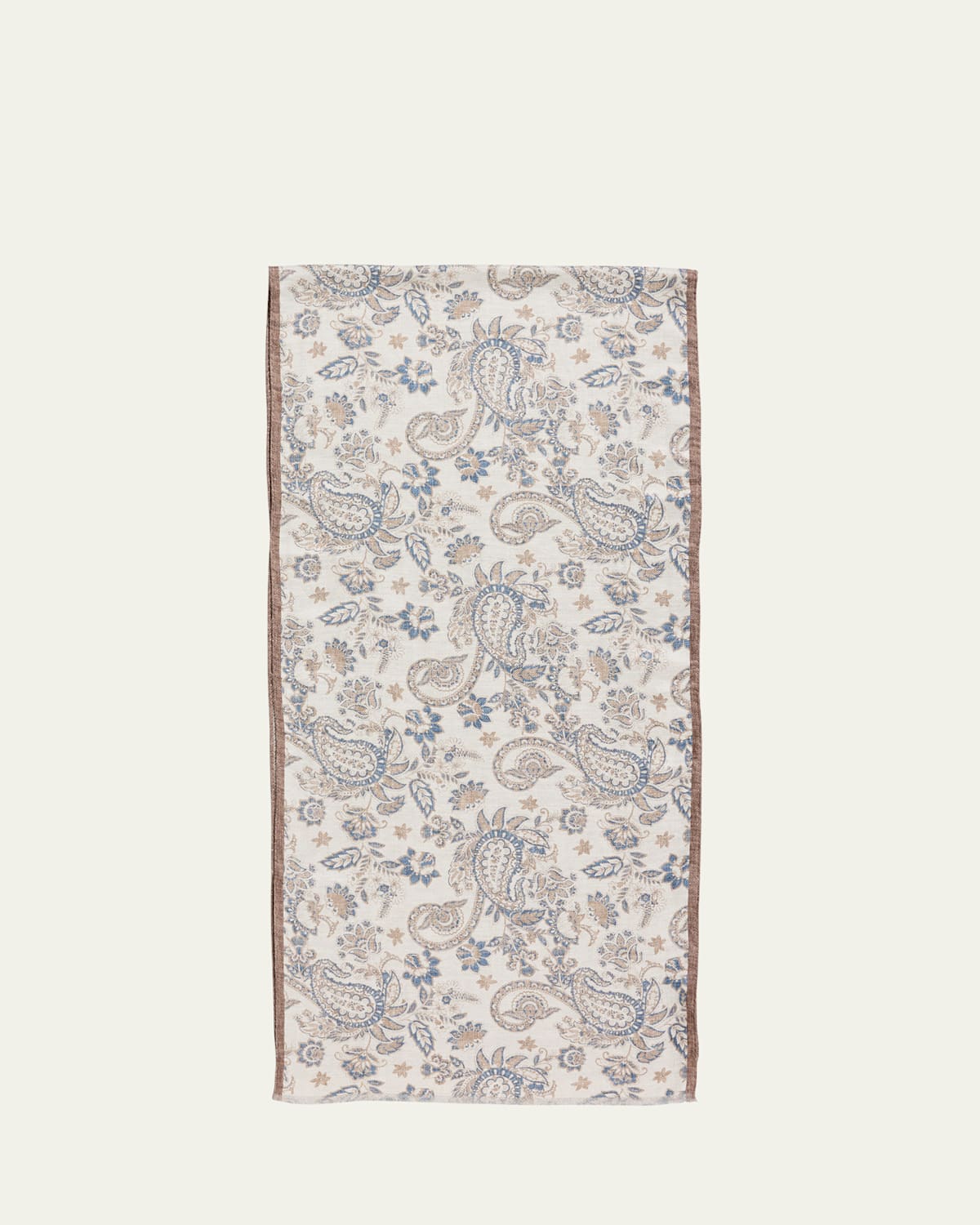 Men's Double-Face Silk and Linen Scarf
