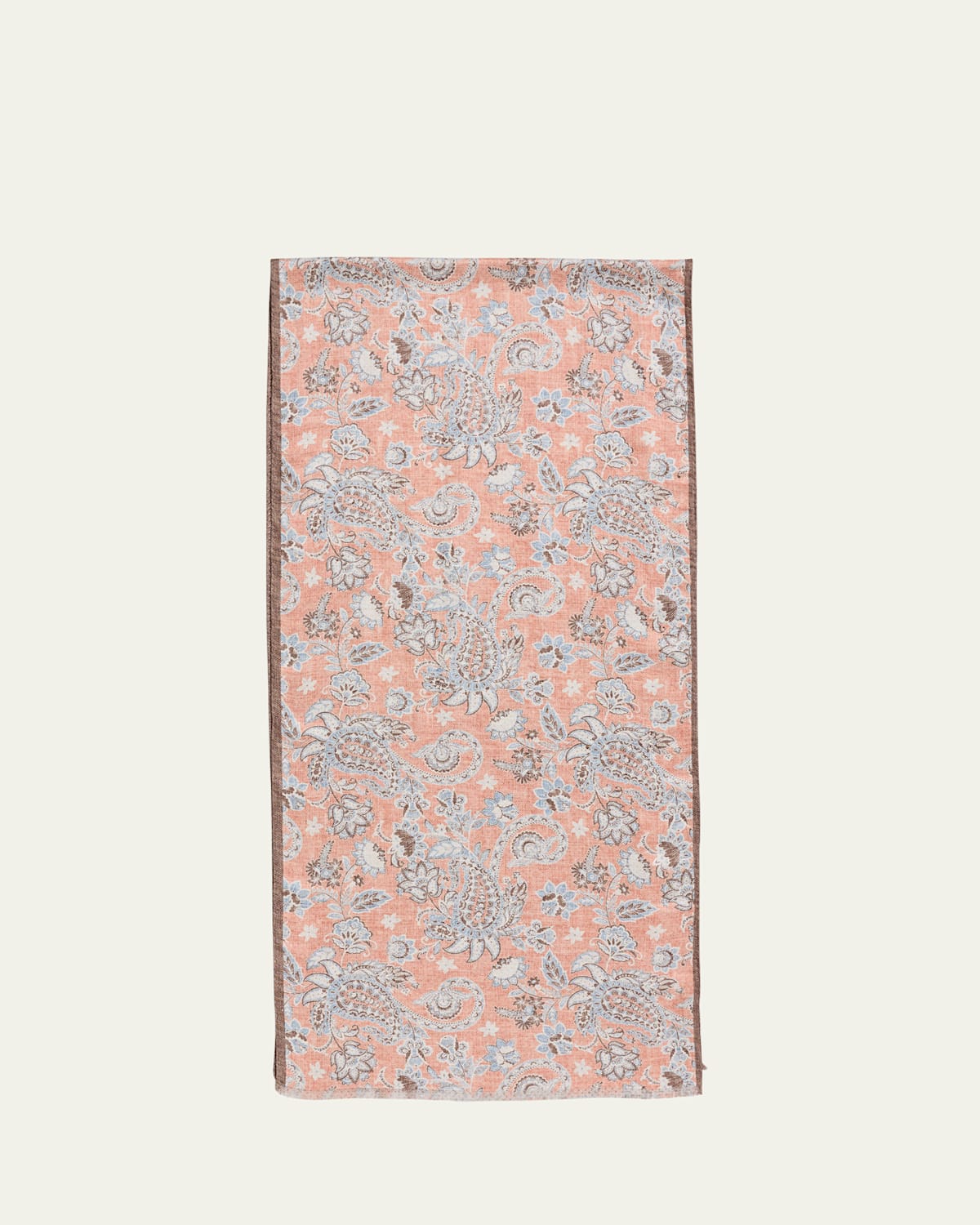 Men's Double-Face Silk and Linen Scarf